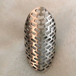 Cool Deco Silver Ring